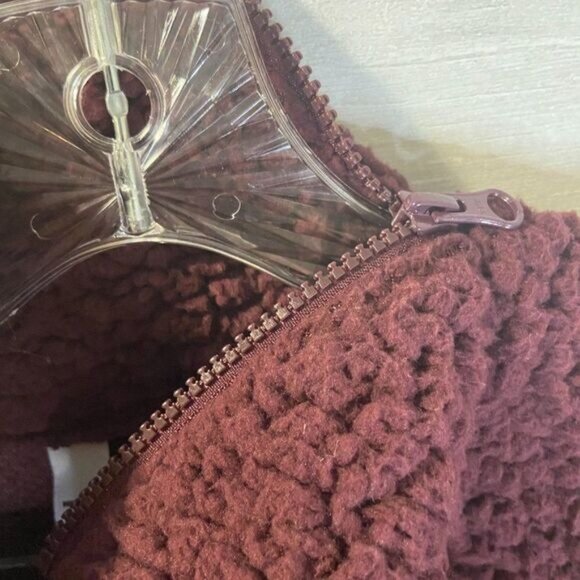 Z by Zella Women's Faux‎ Shearling Half Zip Pullover Sweatshirt NWT - Picture 7 of 7